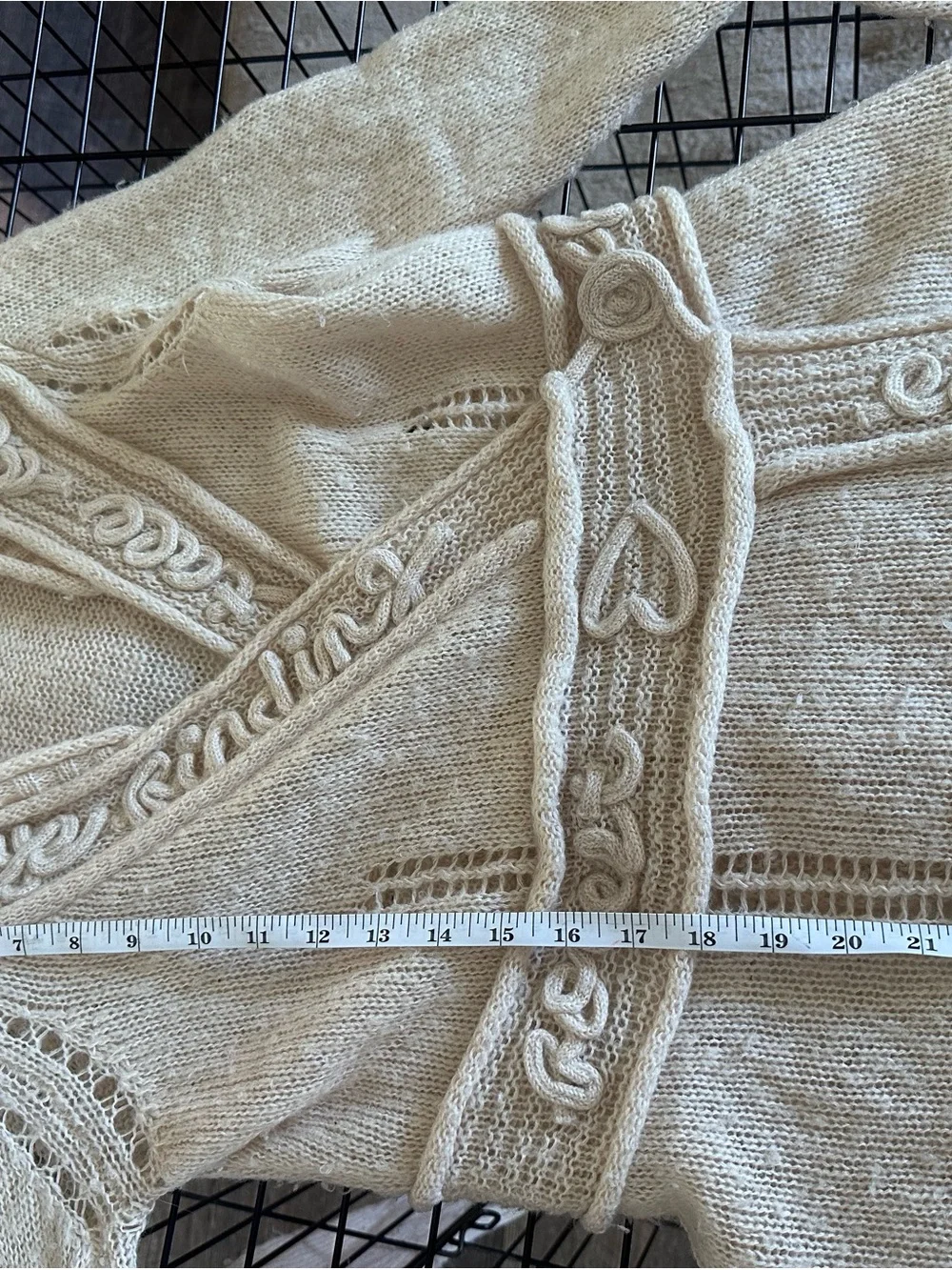 Unique Anthropologie Sleeping on Snow Cream Hooded Knit Sweater Cardigan